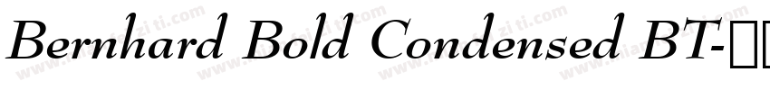 Bernhard Bold Condensed BT字体转换